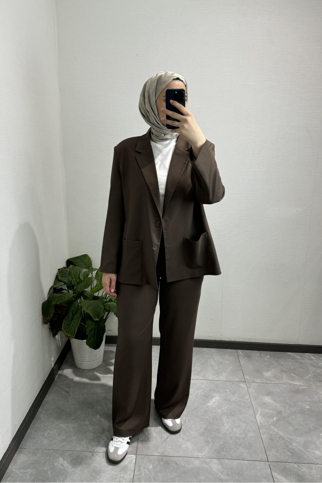 Premium Blazer Ceket KAHVE