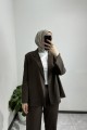 Premium Blazer Ceket KAHVE